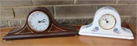 PAIR OF MANTLE CLOCKS