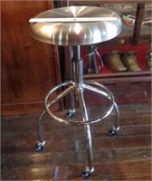 Stainless Rolling Stool