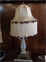 Fancy Crystal Table Lamp w/Shade