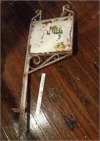 Vintage Iron Sign on Post