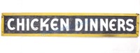 American Folk Art Chicken Dinners Wood Sign