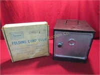 Vintage Sears Folding Camp Oven
