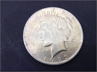 1923 Peace Silver Dollar "B"