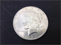1922 D Peace Silver Dollar  "B"