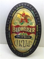 Budweiser "King of Beers on Tap" Bar Sign