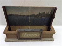 Vtg Hamms Sky Blue Waters Partial Sign
