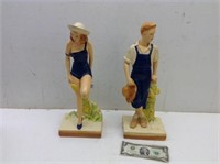 MC Boy & Girl Chalkware? Statuettes