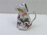 Ceramic Milk or Watering   Hand Painted Pitcher