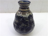 Excellent Salt Glazed Stoneware Vase  8" Tall