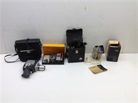 (2) Vtg Kodak Cameras w/ Accessories