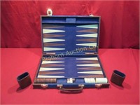 Backgammon Game Set In Storage/Travel Case