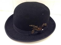 Men's Derby Style Hat 100% Wool Size XL