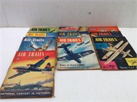 (10) 1940's & 1950's Magazines Air Trails