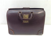 Vtg Leather Briefcase or Dr's Bag