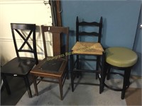 Assorted used chairs (4)