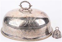 Vintage Silverplate Dome Cover & Dinner Bell