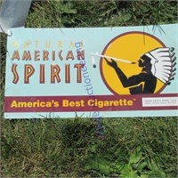 American Spirit cigarette sign