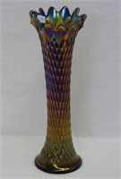 Diamond Rib 11" vase - purple