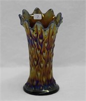 Tree Trunk 7 1/2" squatty vase - purple