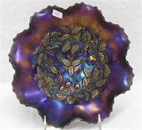 Three Fruits Medallion spt ftd ruffled bowl