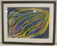 M. MAIR '99 PASTEL & WATERCOLOUR ABSTRACT