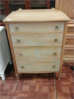 Sanded like color antique chest of draws