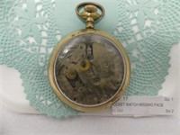 POCKET WATCH MISSING FACE