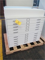 (2) Safco 5-Drawer Flat File Cabinets