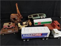 LARGE LOT OF METAL TOYS AND TRUCKS