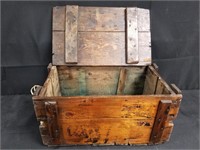 VTG M7 OLD WOOD AMMO CRATE