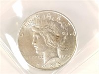 1925 PEACE DOLLAR SILVER COIN