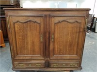 1835 ANTIQUE CABINET W BOTTOM DRAWERS