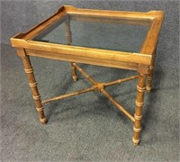 Beveled Glass Side Table