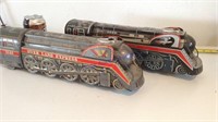 2 battery operated trains