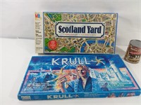 2 jeux de société: Scotland Yard et Krull