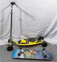 Skateboard + trotinette Fuzion Board