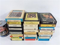 Lot de cassette 8-tracks variés