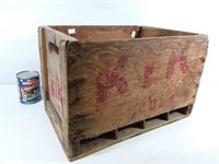 Caisse en bois vintage Kik Cola
