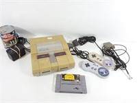 SNES avec accessoires et jeu