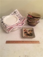Plates / Dip Bowls / Chicken Untensil Holder