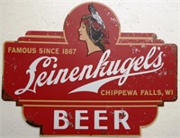 Leinenkugel's Beer Antique Style Tin Sign - Modern