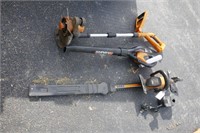 WORX CORDLESS HEDGE TRIMMERS, LEAF BLOWER