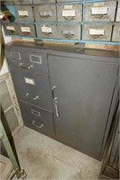 3 DRAWER METAL FILE CABINET WITH SAFE