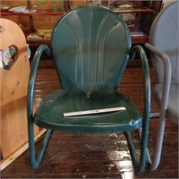 Metal Patio Chair - Green