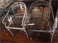 2 Iron Project Patio Chairs