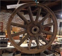 Antique Wood & Iron Wheel 2