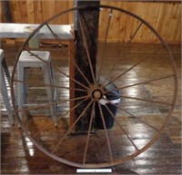 Giant Iron Wagon Wheel