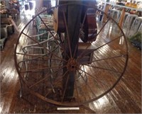 Giant Iron Wagon Wheel 2