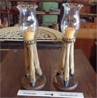 Pair of Strange Deer Feet Candle Decors