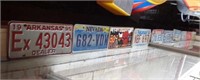 Collection of 10 Assorted States Plates